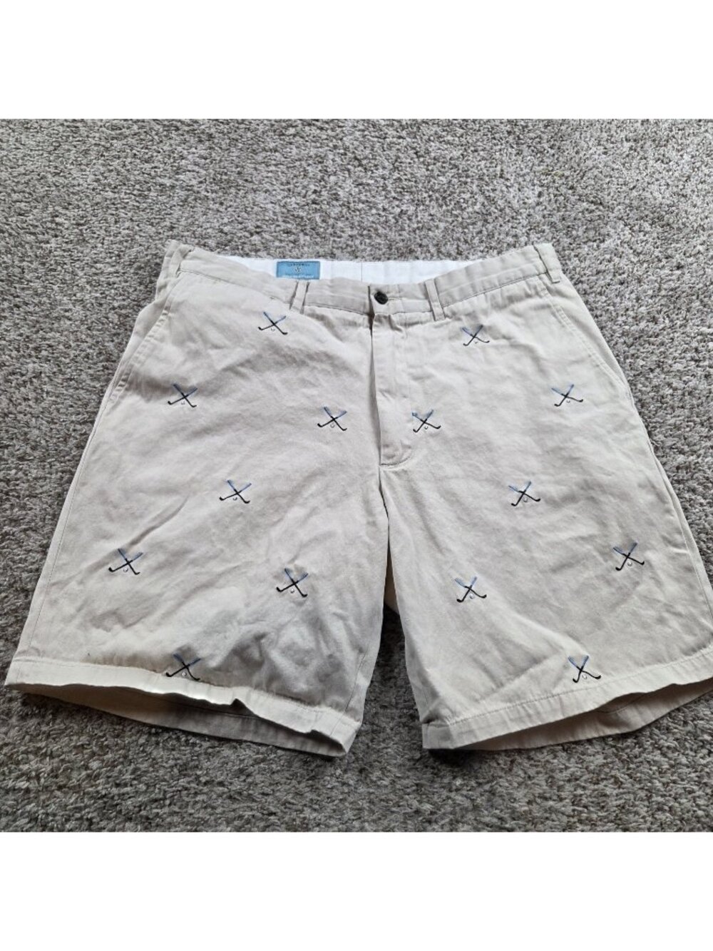 Castaway Nantucket Island Shorts Mens 35 Golf Embroidered Preppy